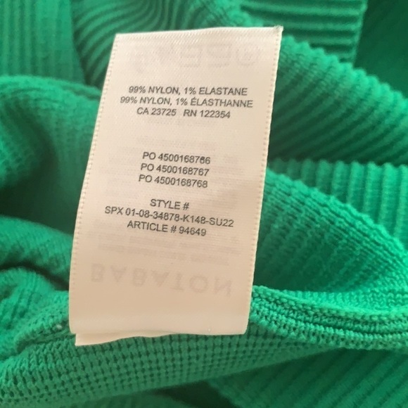 Aritzia Babaton Green Sculpt Knit  Mini Dress L - Picture 5 of 6